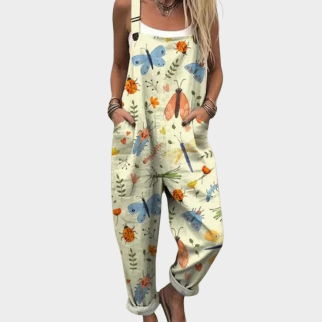 Behagelige dungarees med print