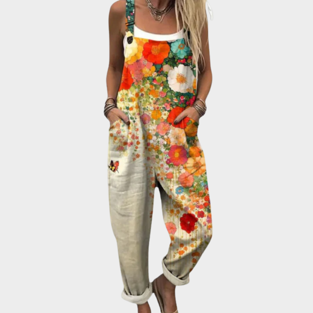 Behagelige dungarees med print