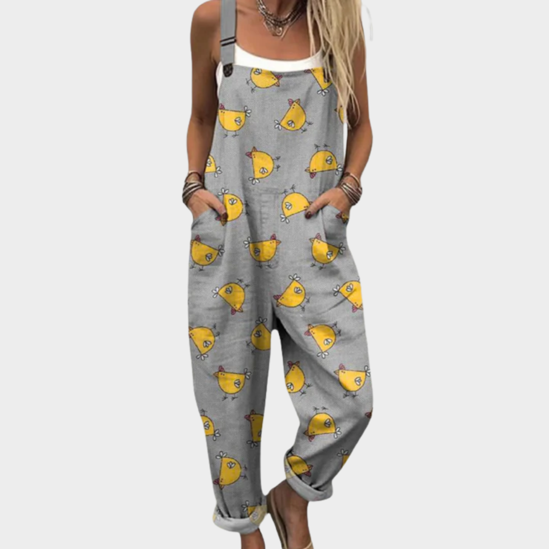 Behagelige dungarees med print