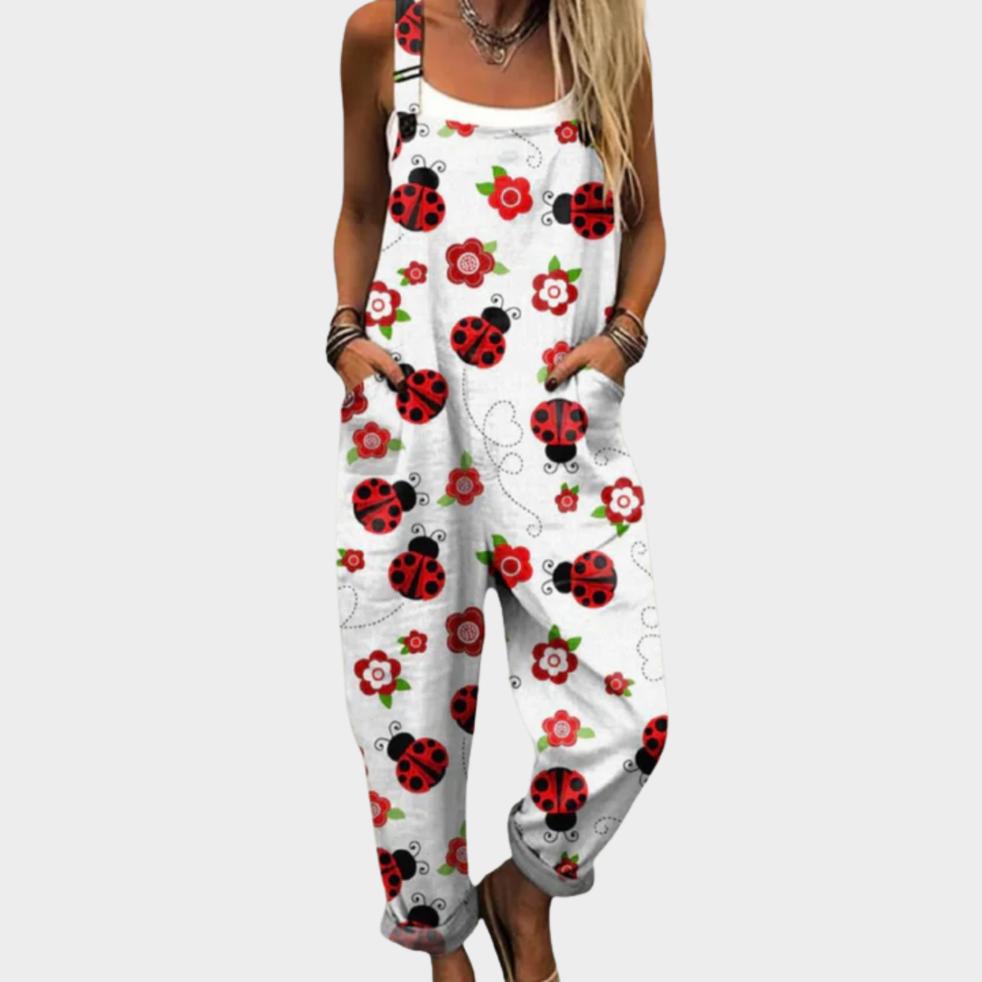 Behagelige dungarees med print