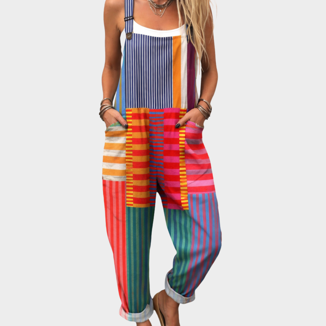 Behagelige dungarees med print