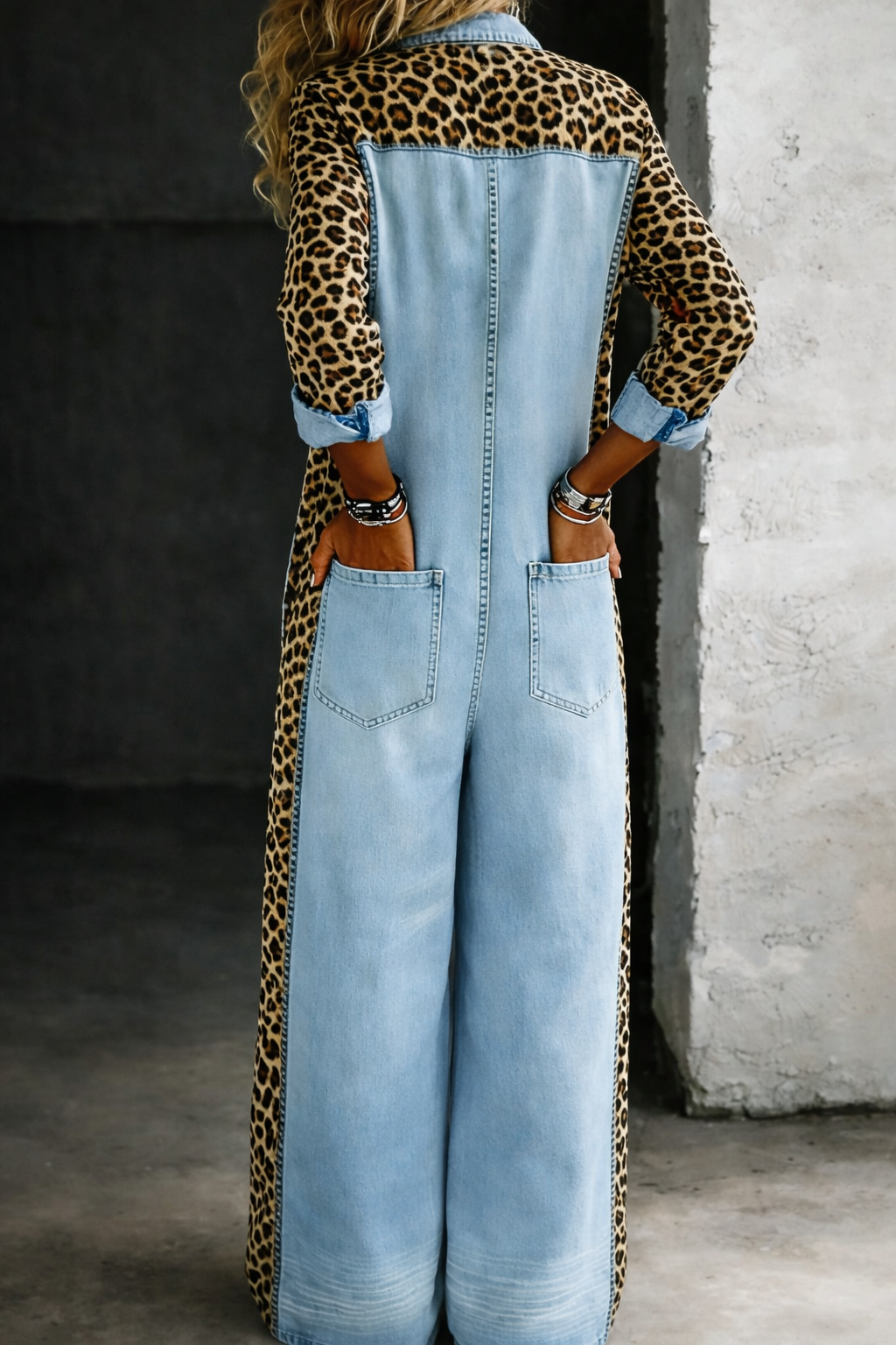 Amanda | Jumpsuit med denimskjorte i ét stykke