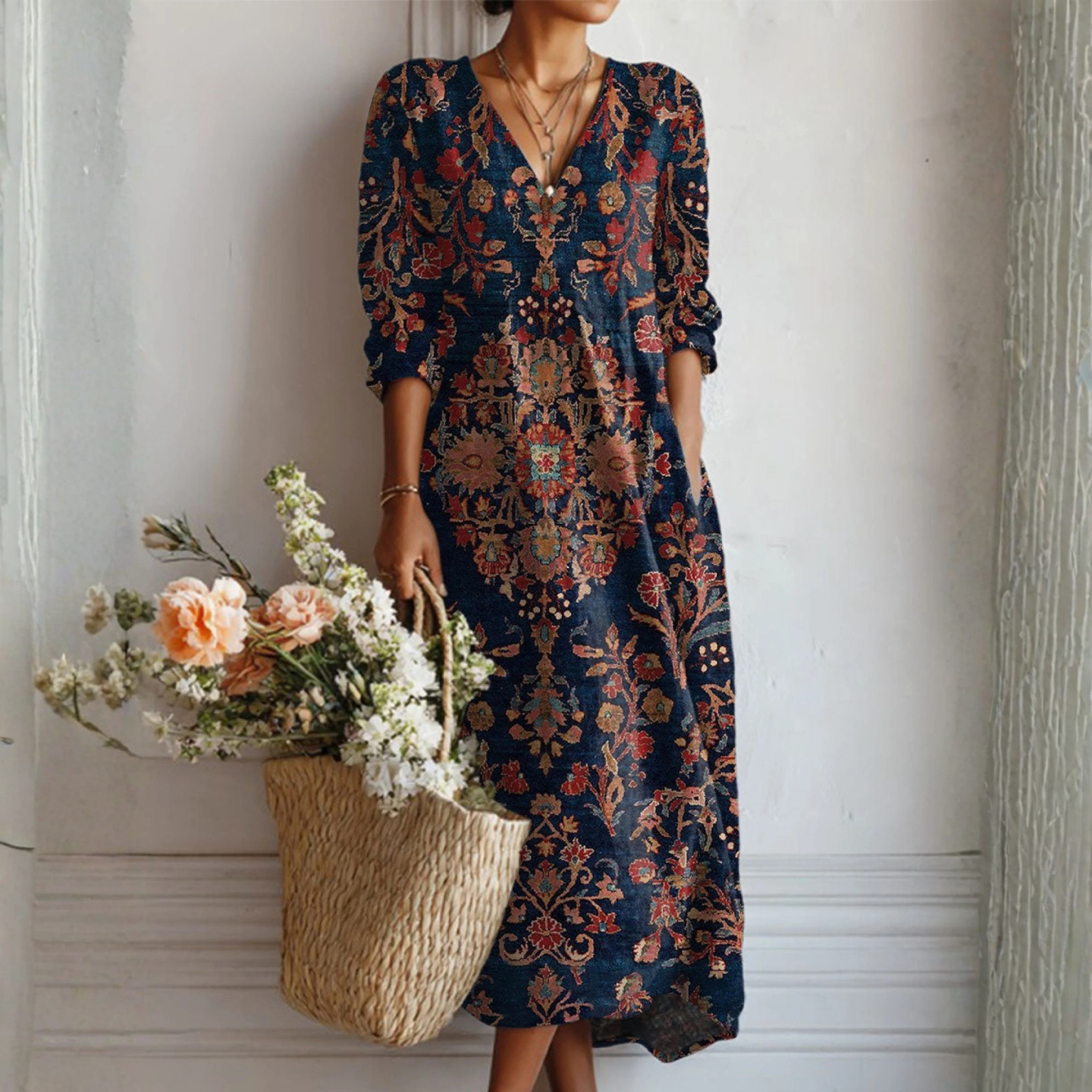 Adela™ | Charmerende blomstret kjole