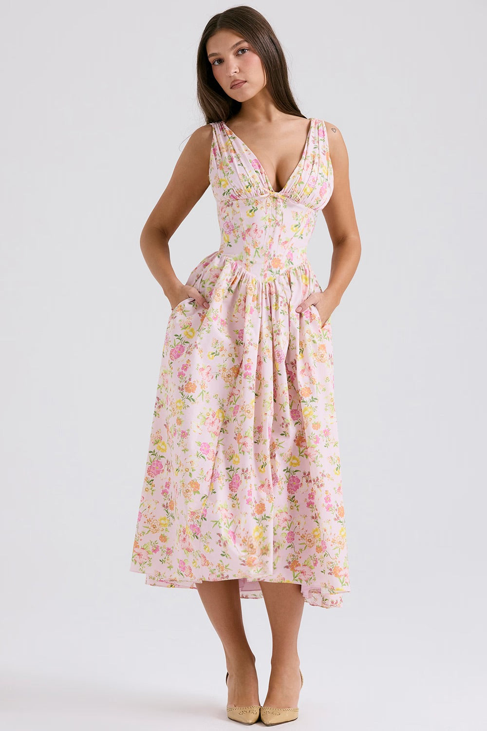 Magdalone™ - Elegant midi sommerkjole