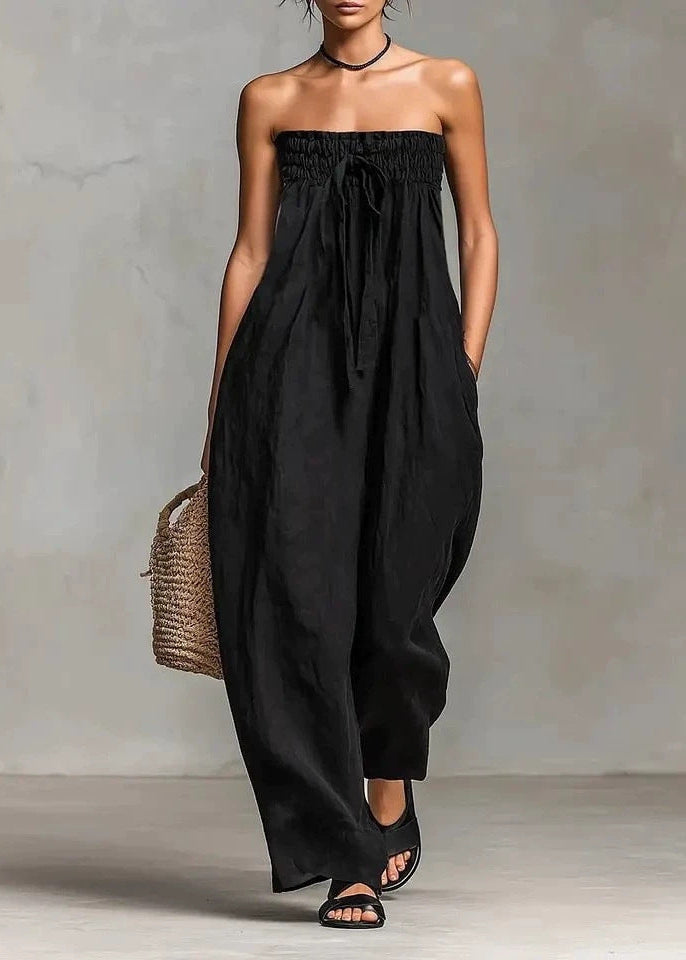 Nina | Elegant stropløs jumpsuit
