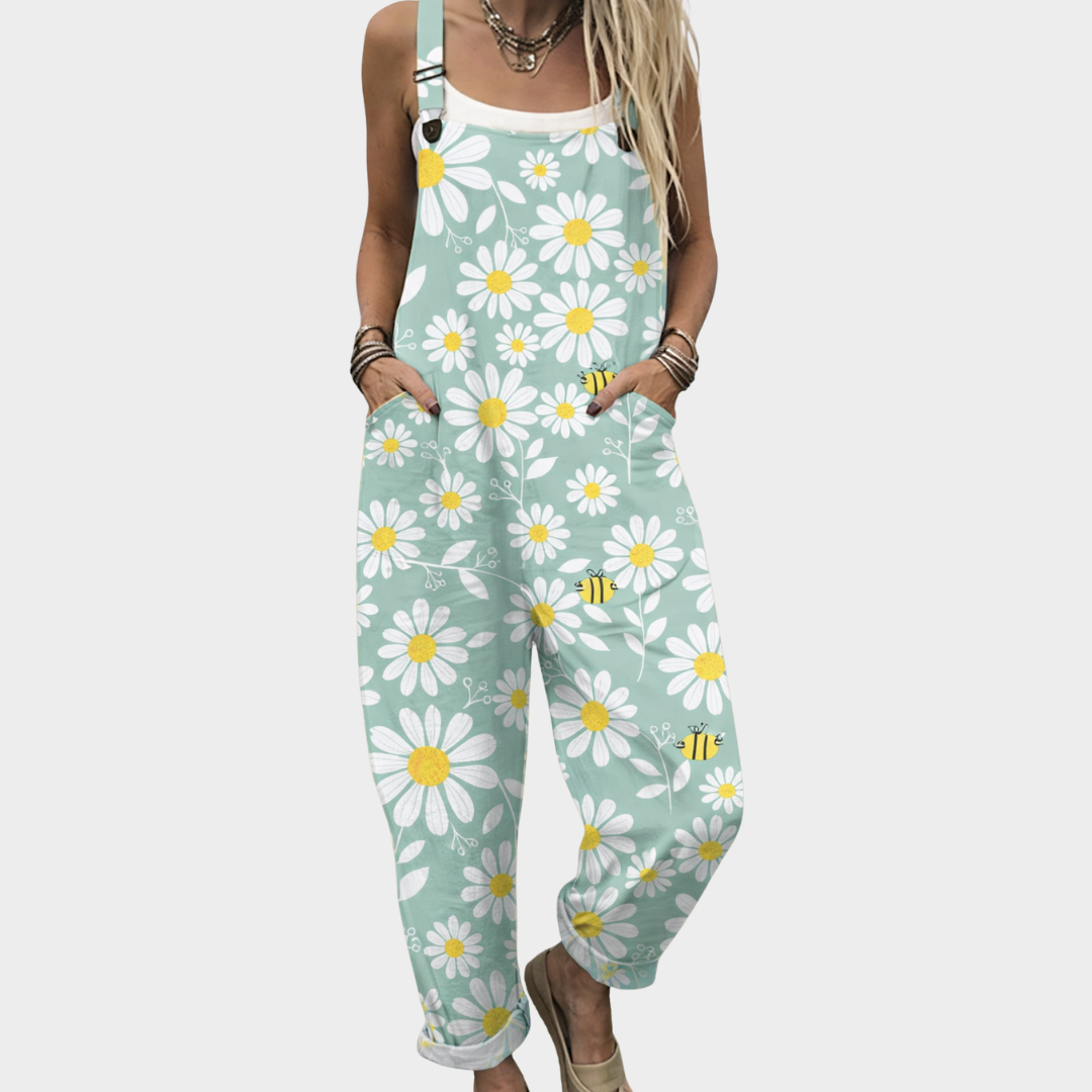 Behagelige dungarees med print
