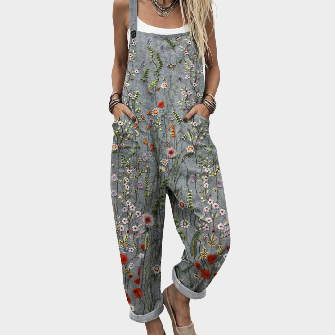 Behagelige dungarees med print