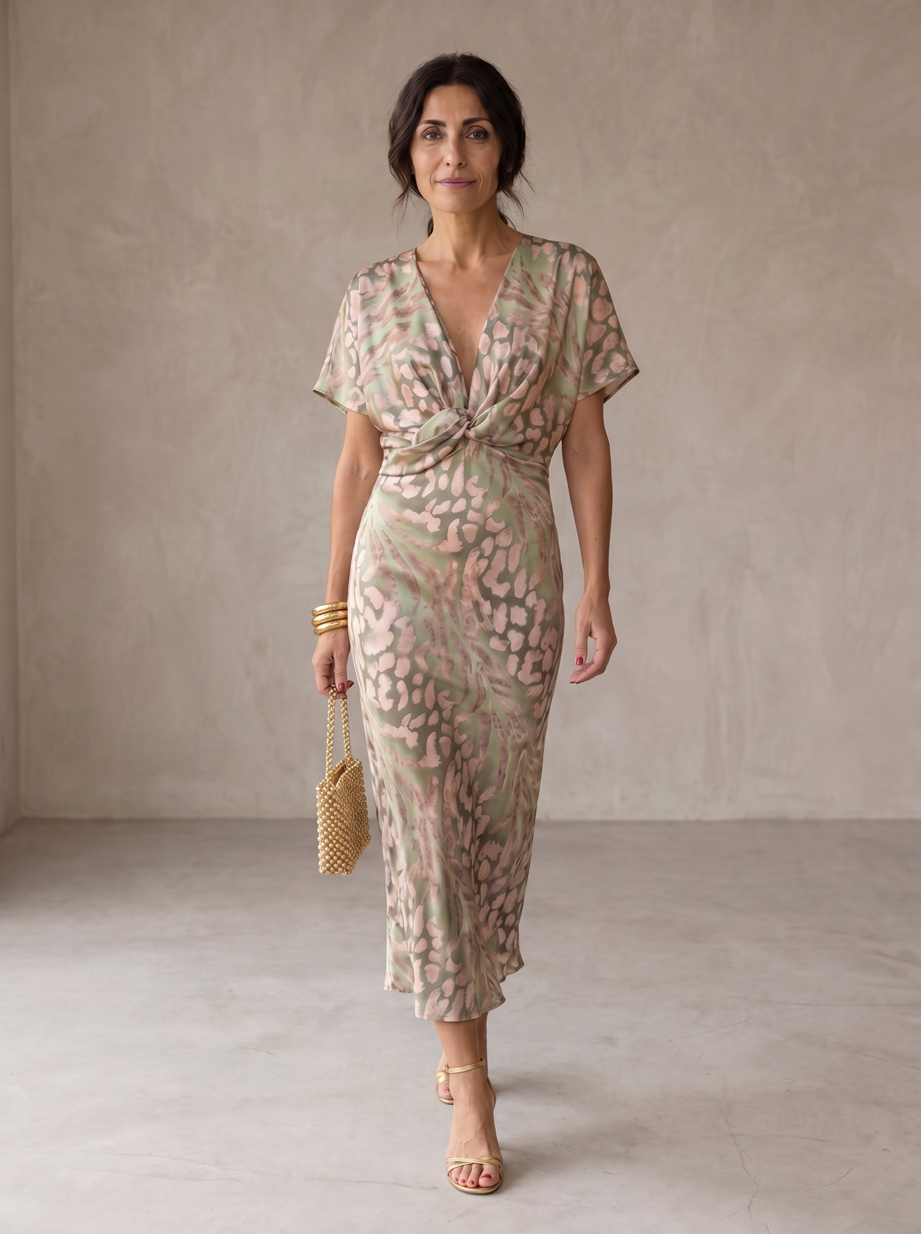 Antonella | Elegant kjole i let, faldende stof