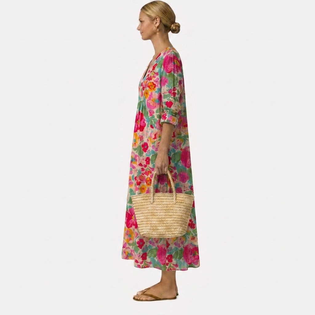 Rosa™ | Elegant blomstret kjole