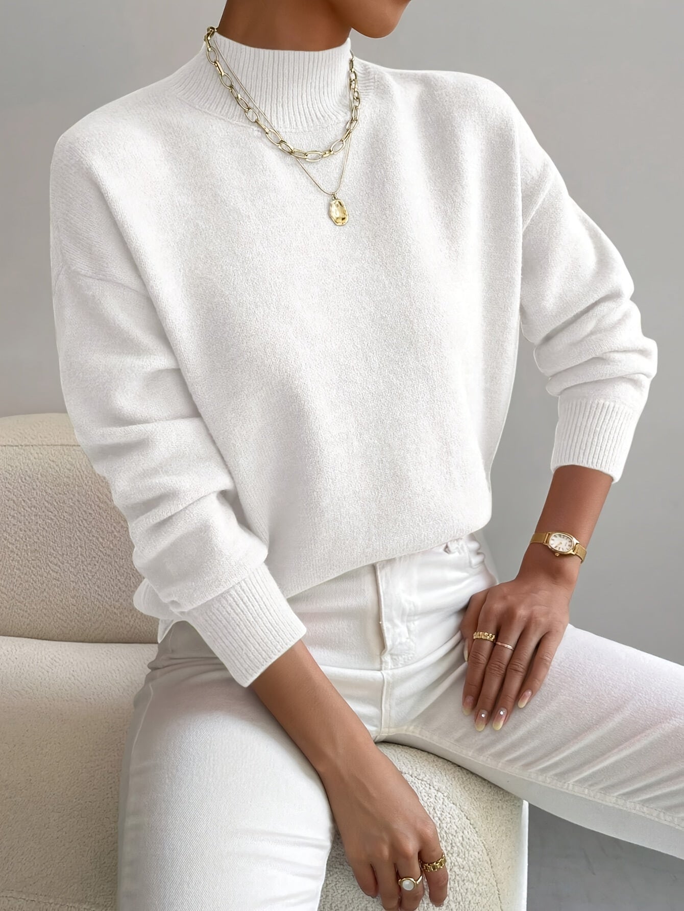 Marilena | Elegant Rullekrave Sweater