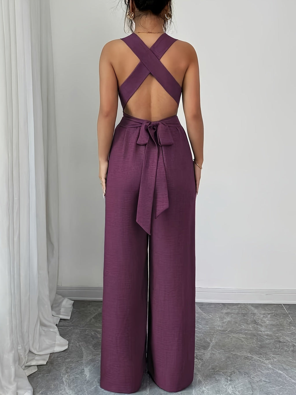 Emily | Elegant jumpsuit i hør og bomuld