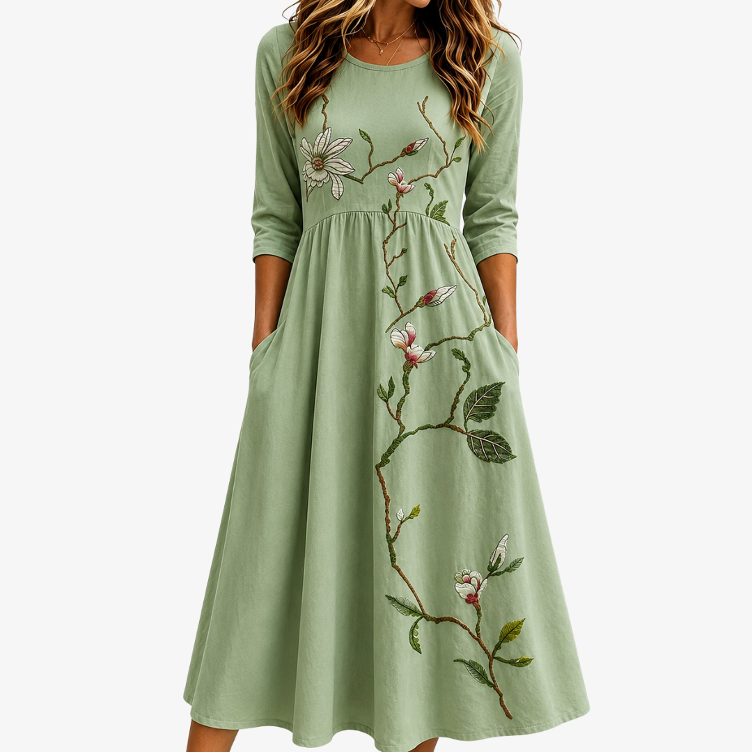 Midi-kjole Sage Willow Bloom