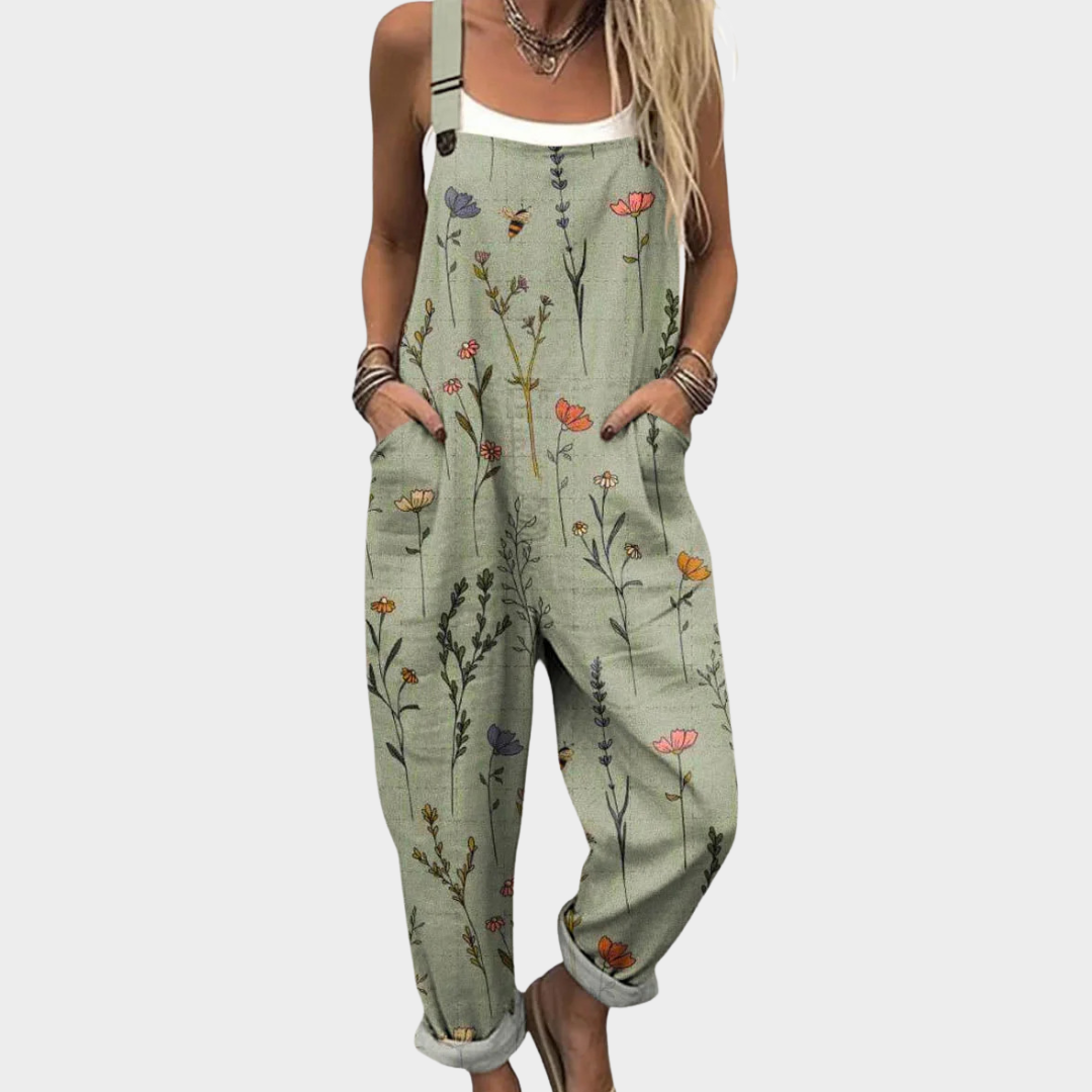 Behagelige dungarees med print