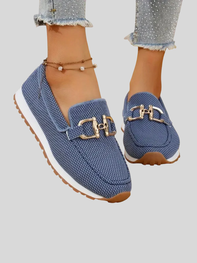Loafers i ægte læder med horsebit-detalje, der sikrer høj bærekomfort