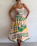 Tallulah | Tropical Market midi-kjole