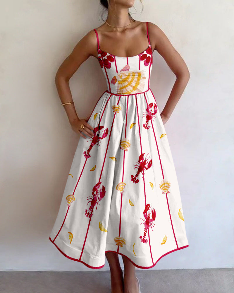 Brielle | Seaside Charm Midi-kjole