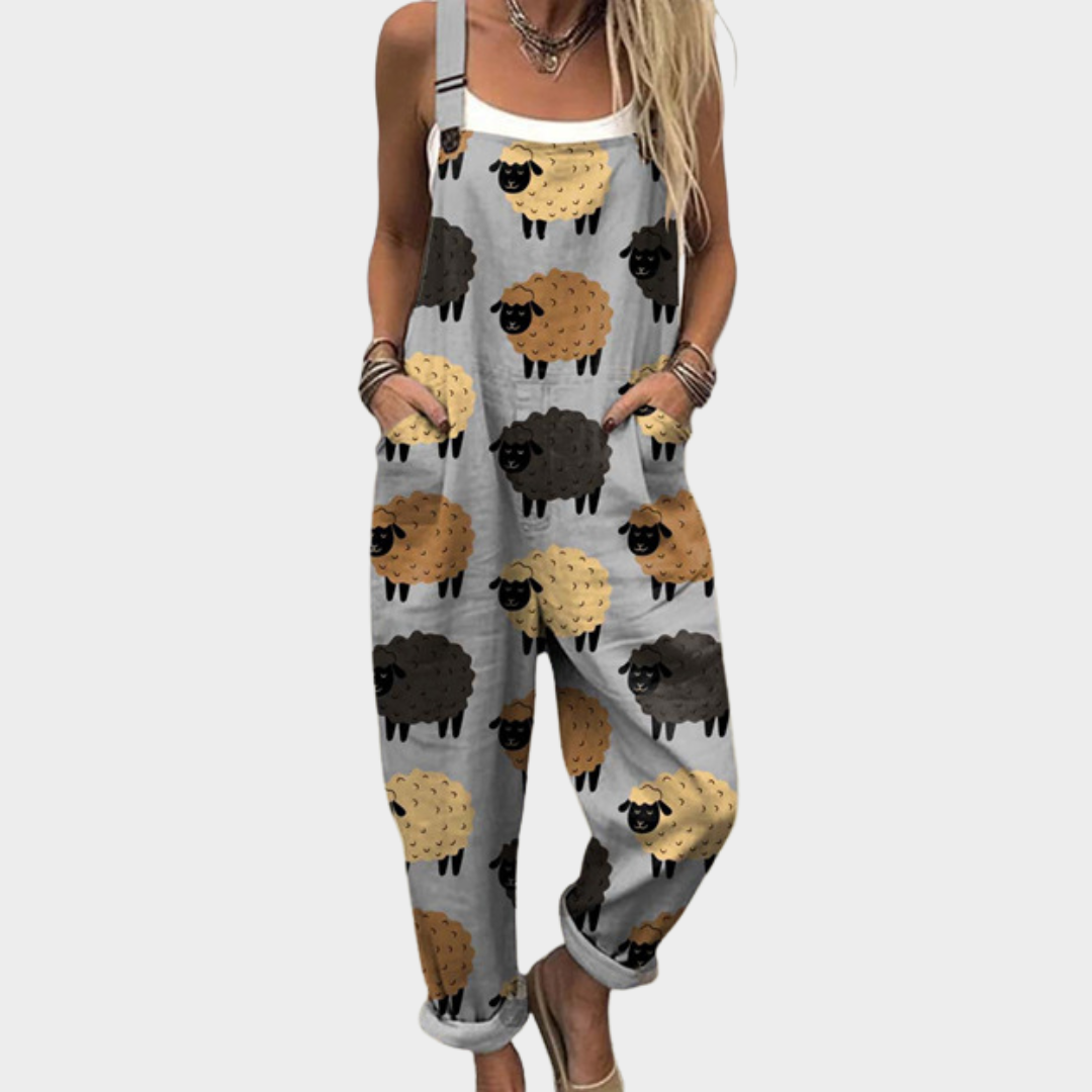 Behagelige dungarees med print