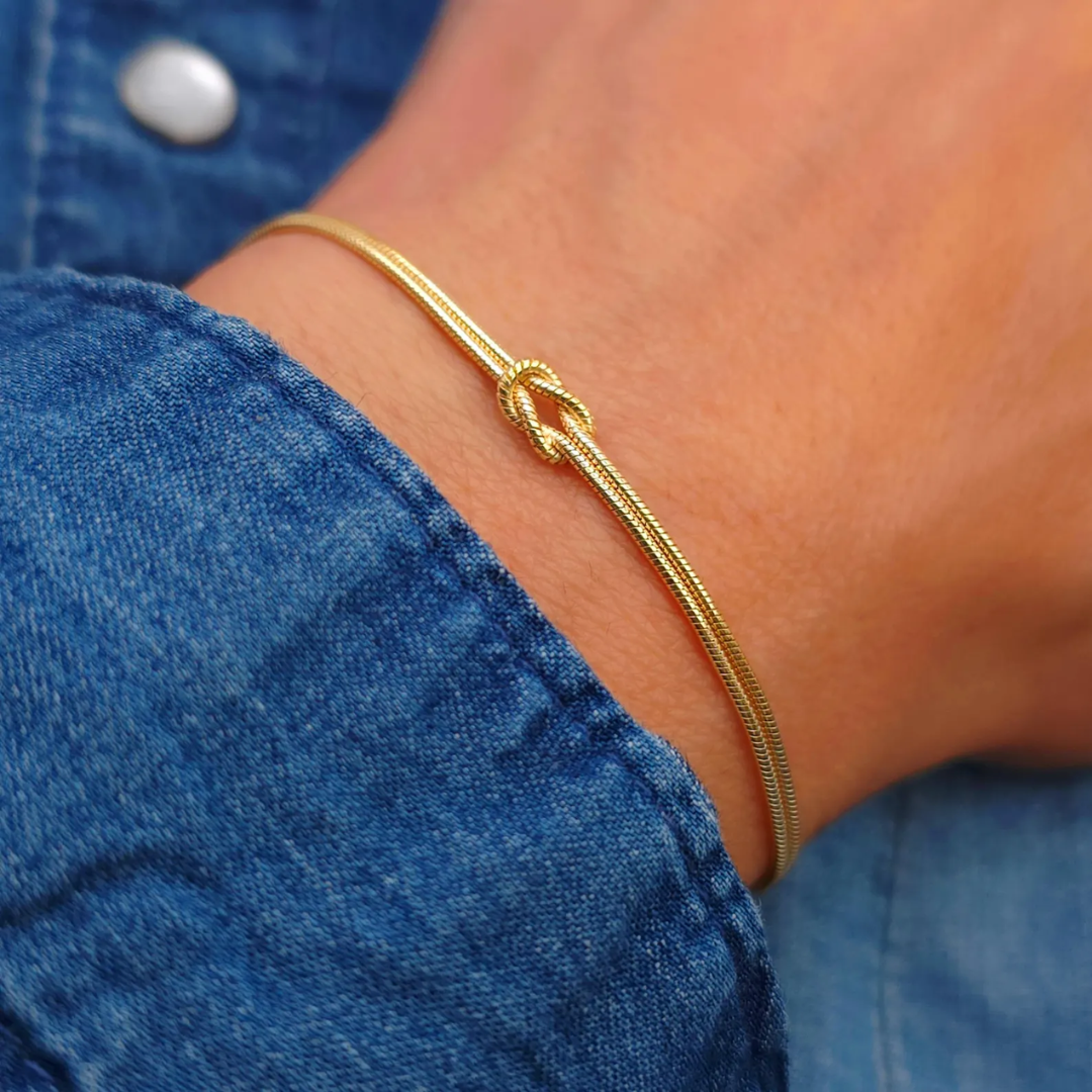 Eternal Knot-armbånd | Støt kampen mod brystkræft (1+1 GRATIS)