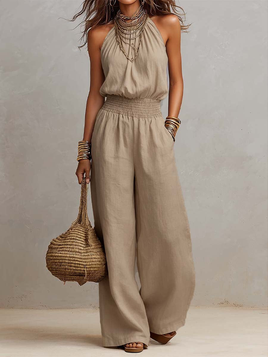 Valeria – Elegant jumpsuit med vide ben