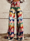 Dinah™ - Blomstrede flared bukser