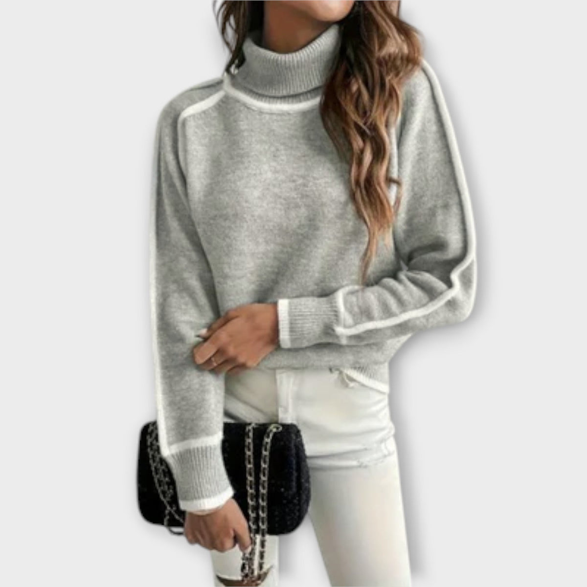Noona™ - Blød rullekrave sweater til hverdagen