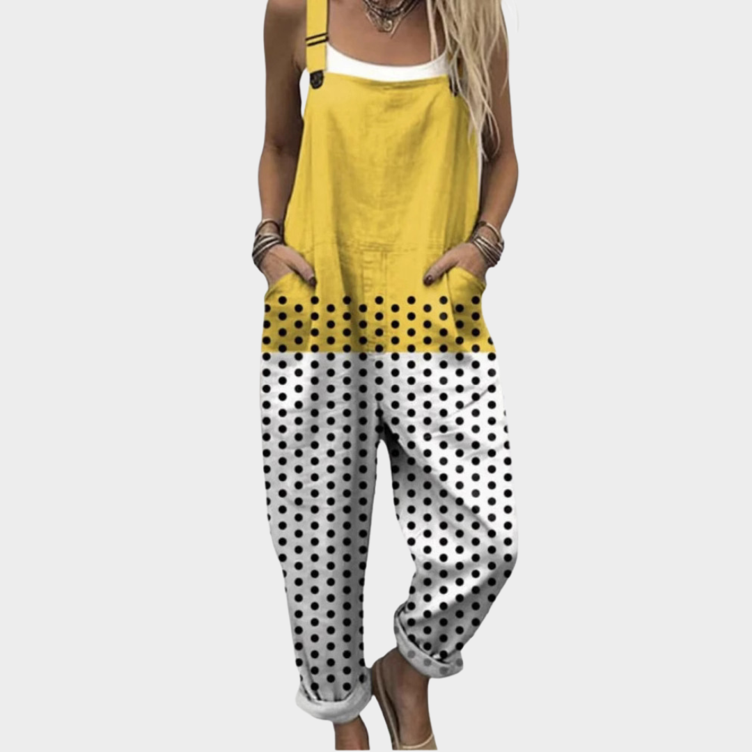 Behagelige dungarees med print