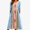 Patchworkkjole med lommer i vintage-stil, Rose Garden