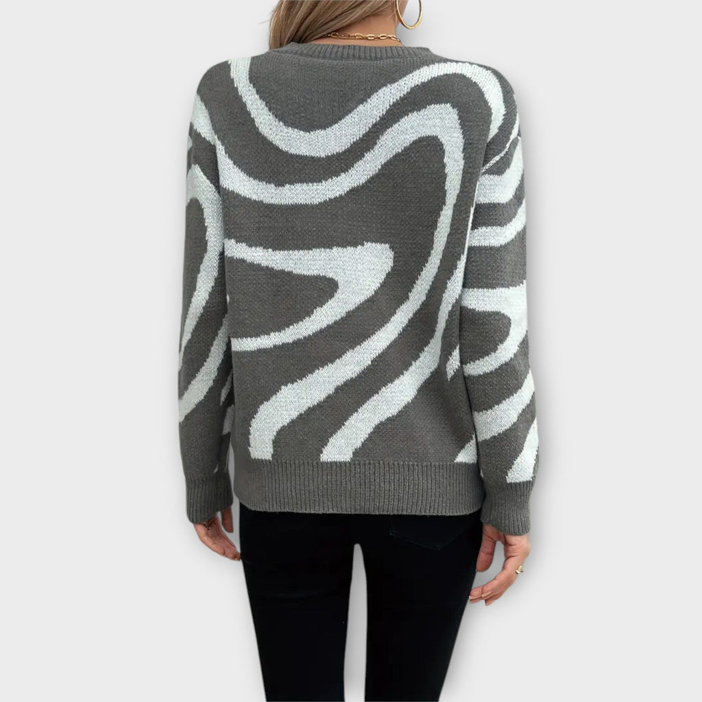 Alexa™ - Blød strikpullover til hverdagen