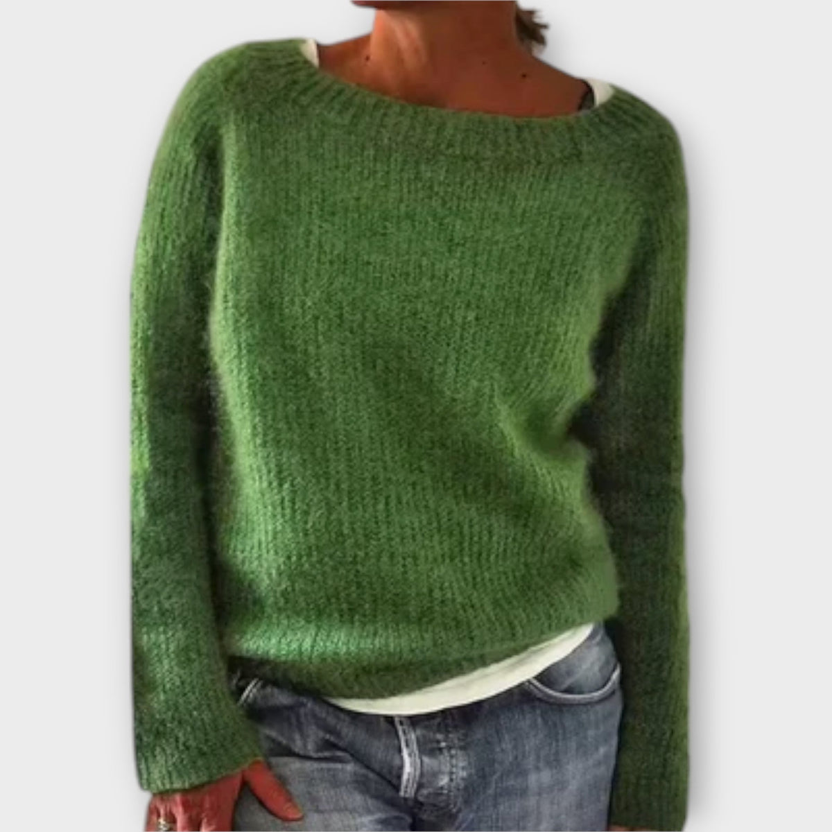 Elry™ - Blød ensfarvet strikpullover