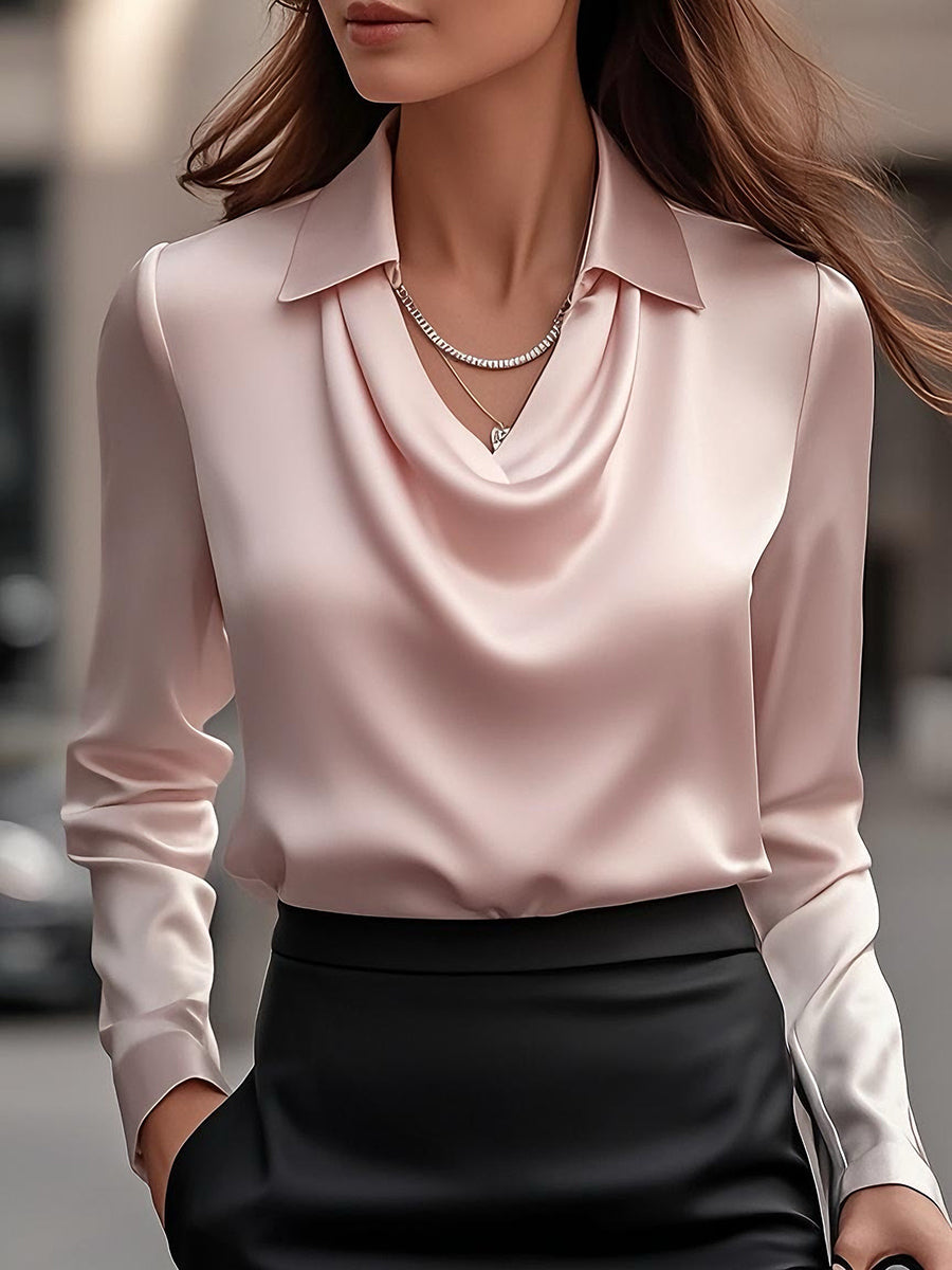 Vivienne | Elegant satinbluse