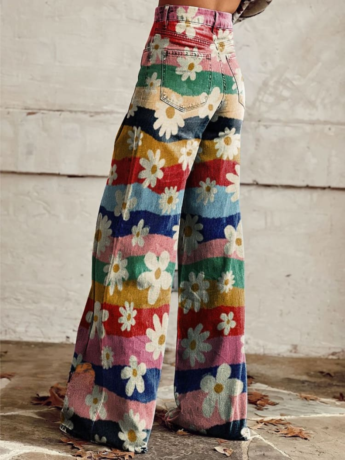 Dinah™ - Blomstrede flared bukser