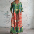 Judith | Vintage blomstret maxikjole
