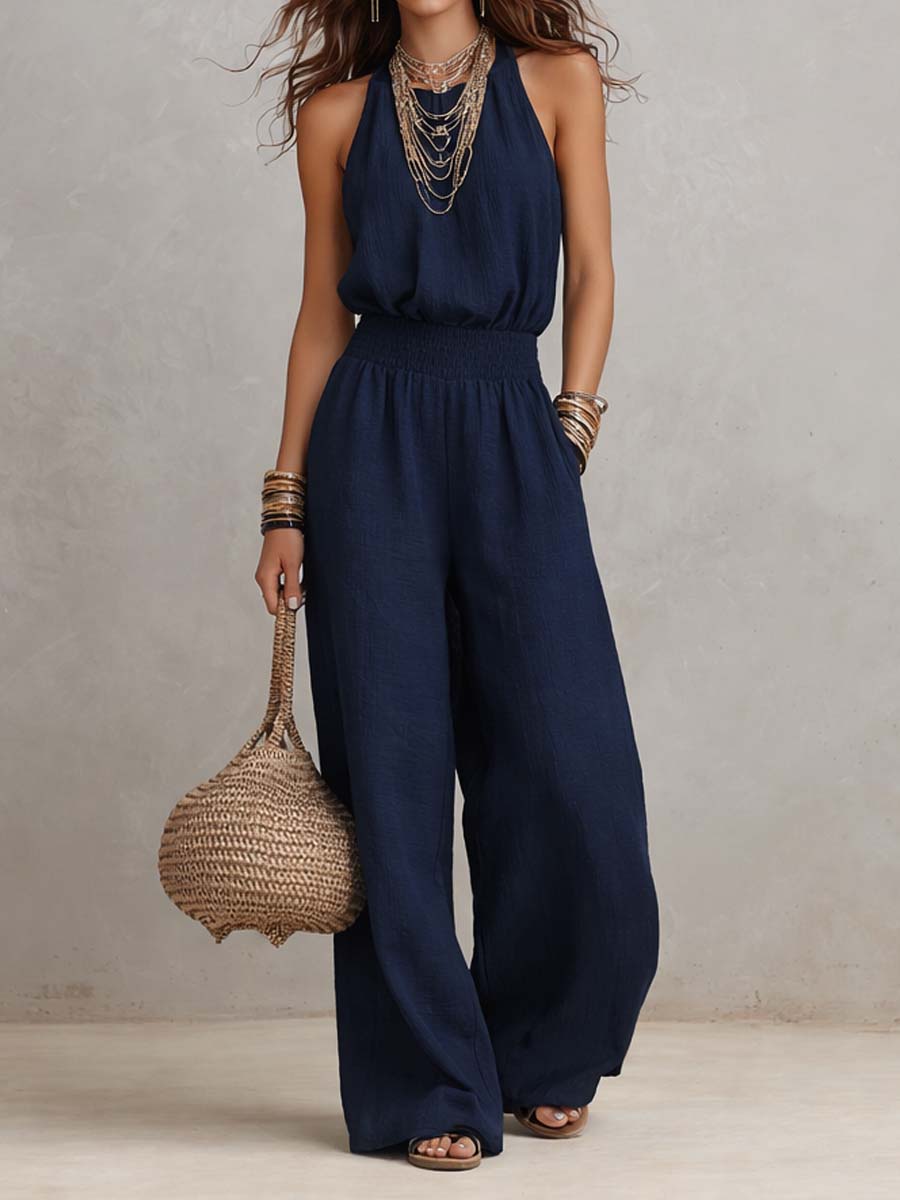 Valeria – Elegant jumpsuit med vide ben