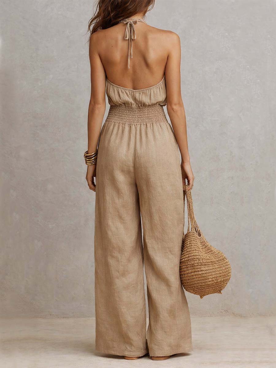 Valeria – Elegant jumpsuit med vide ben
