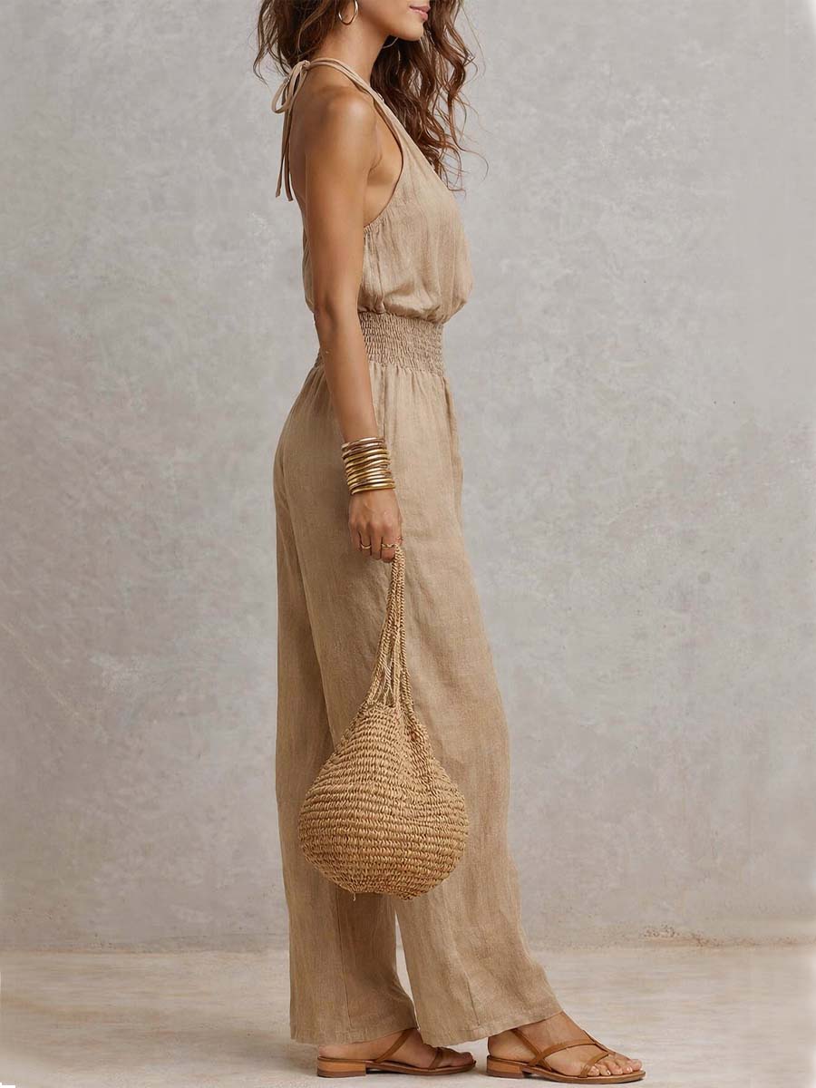 Valeria – Elegant jumpsuit med vide ben