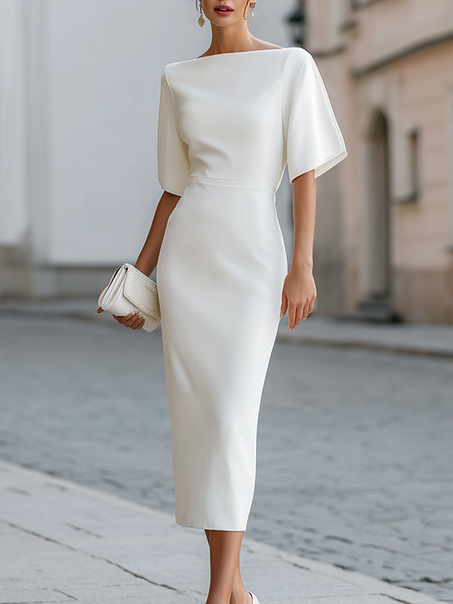 Elena | Elegant midi-etui-kjole