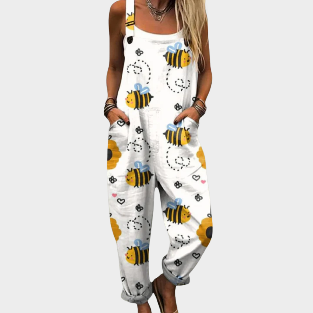 Behagelige dungarees med print