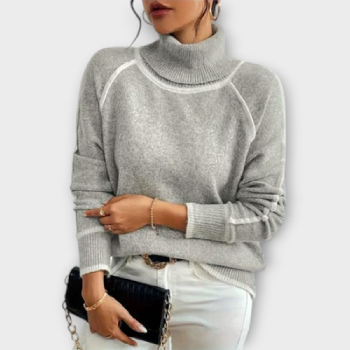 Noona™ - Blød rullekrave sweater til hverdagen