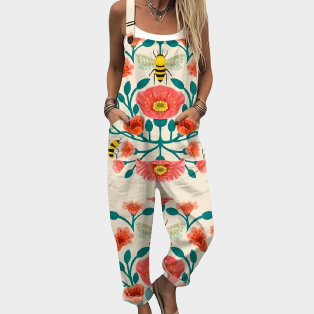 Behagelige dungarees med print