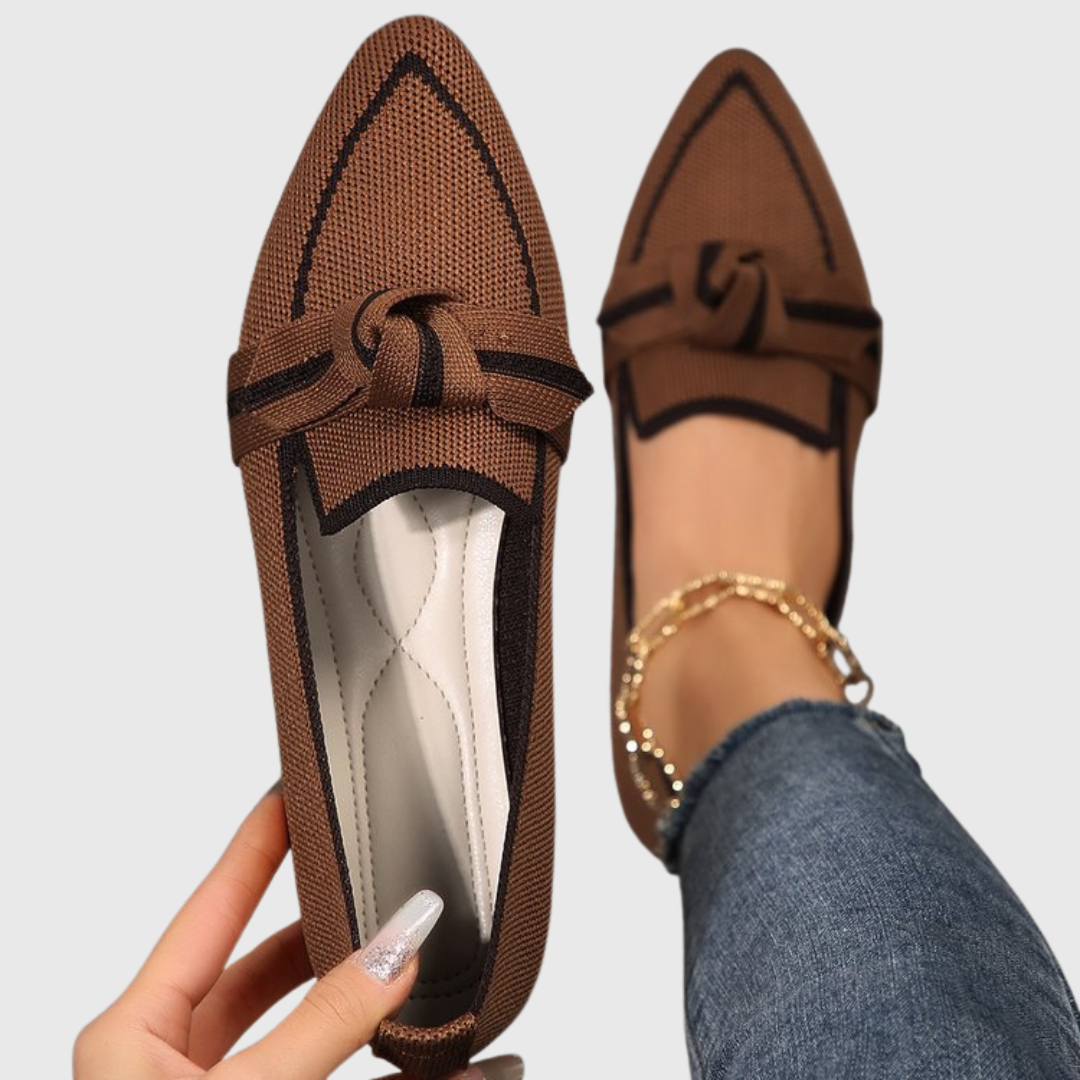 Milena | Knyttede komfort-slippers