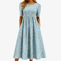 Seaside Mosaic maxi-kjole med lommer