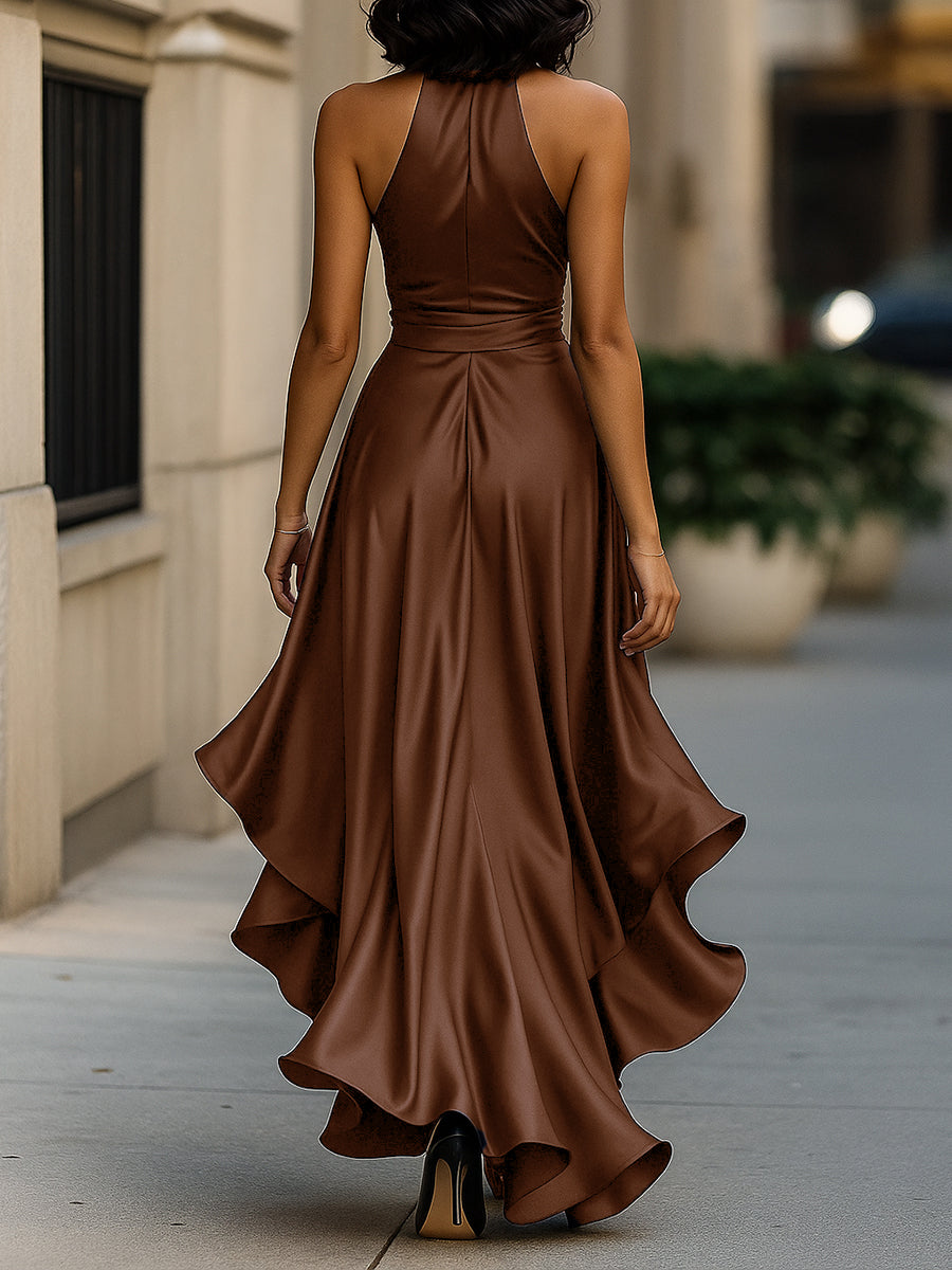 Valeria | Elegant aftenkjole i satin