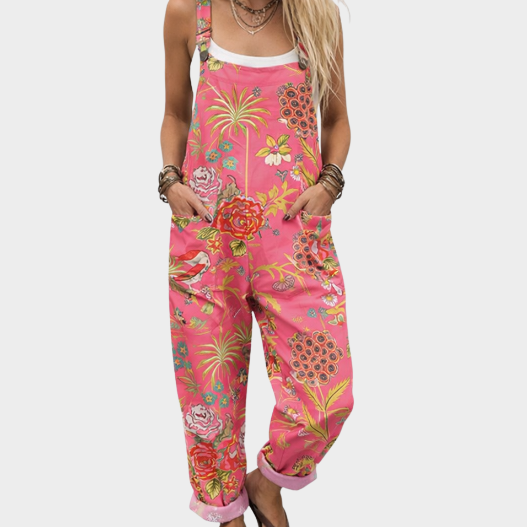 Behagelige dungarees med print