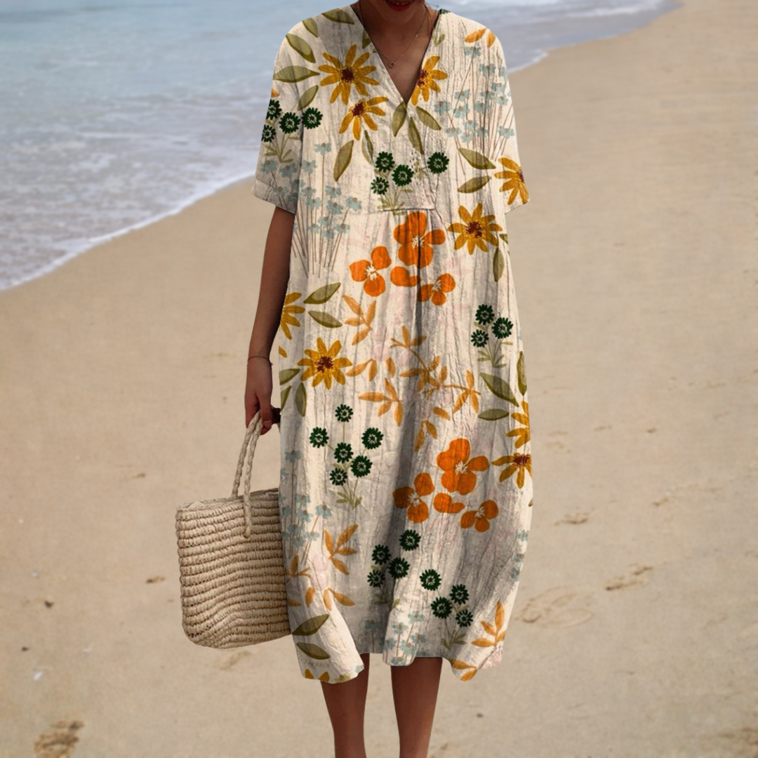 Marguerite | Blomstret kjole i landlig stil