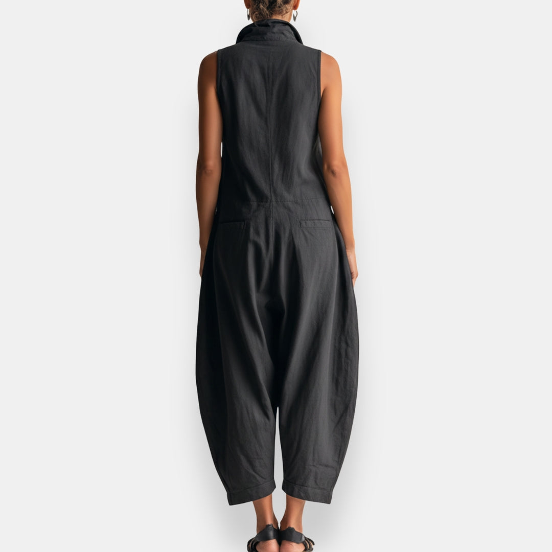 Ryker – Ærmeløs cargo-jumpsuit med krave