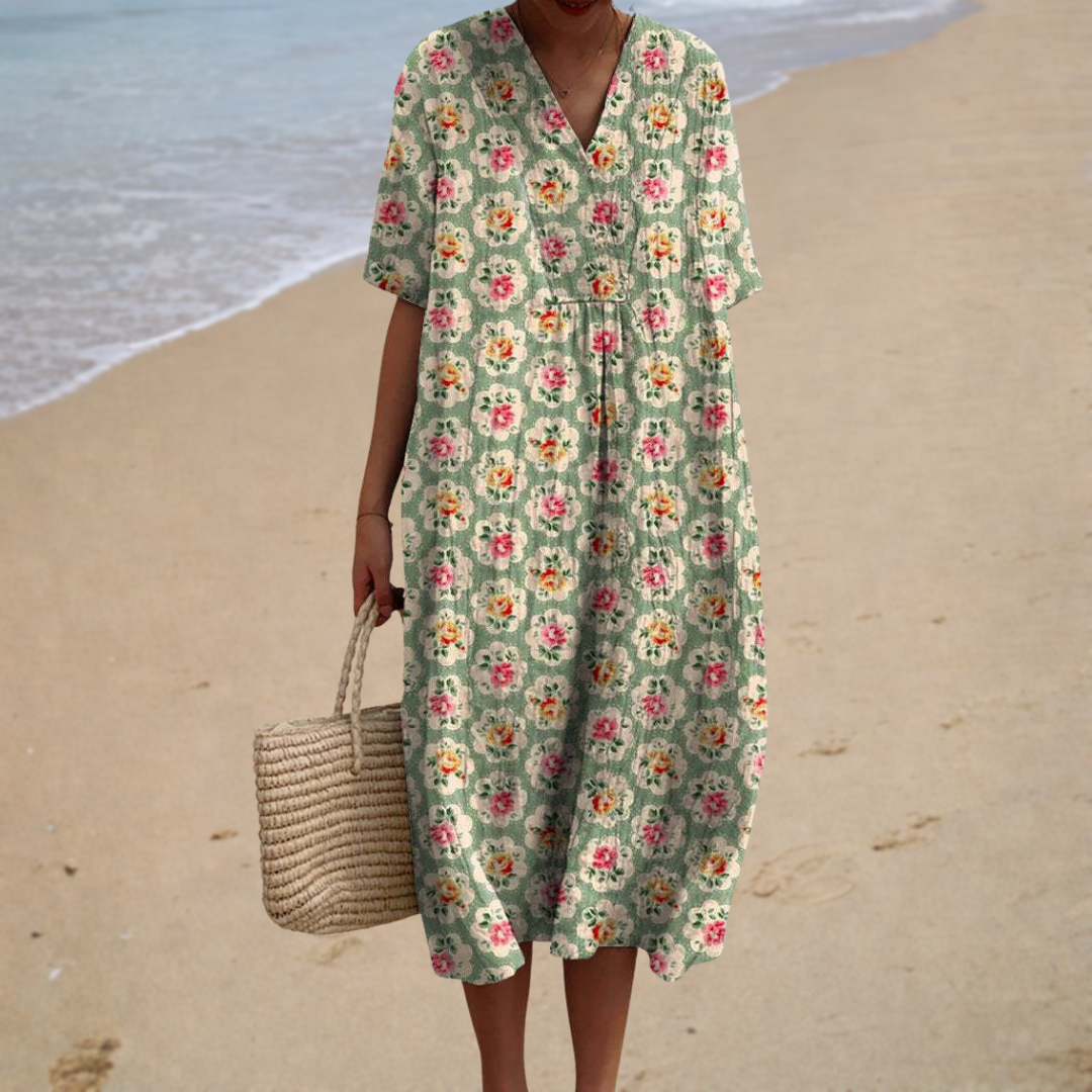 Josephine | Retro blomstret kjole