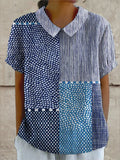 Ella | Skjorte med patchworkprint