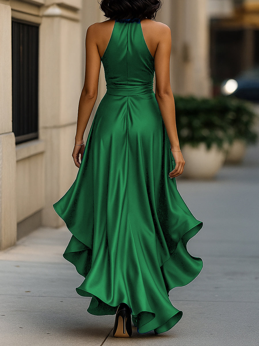 Valeria | Elegant aftenkjole i satin