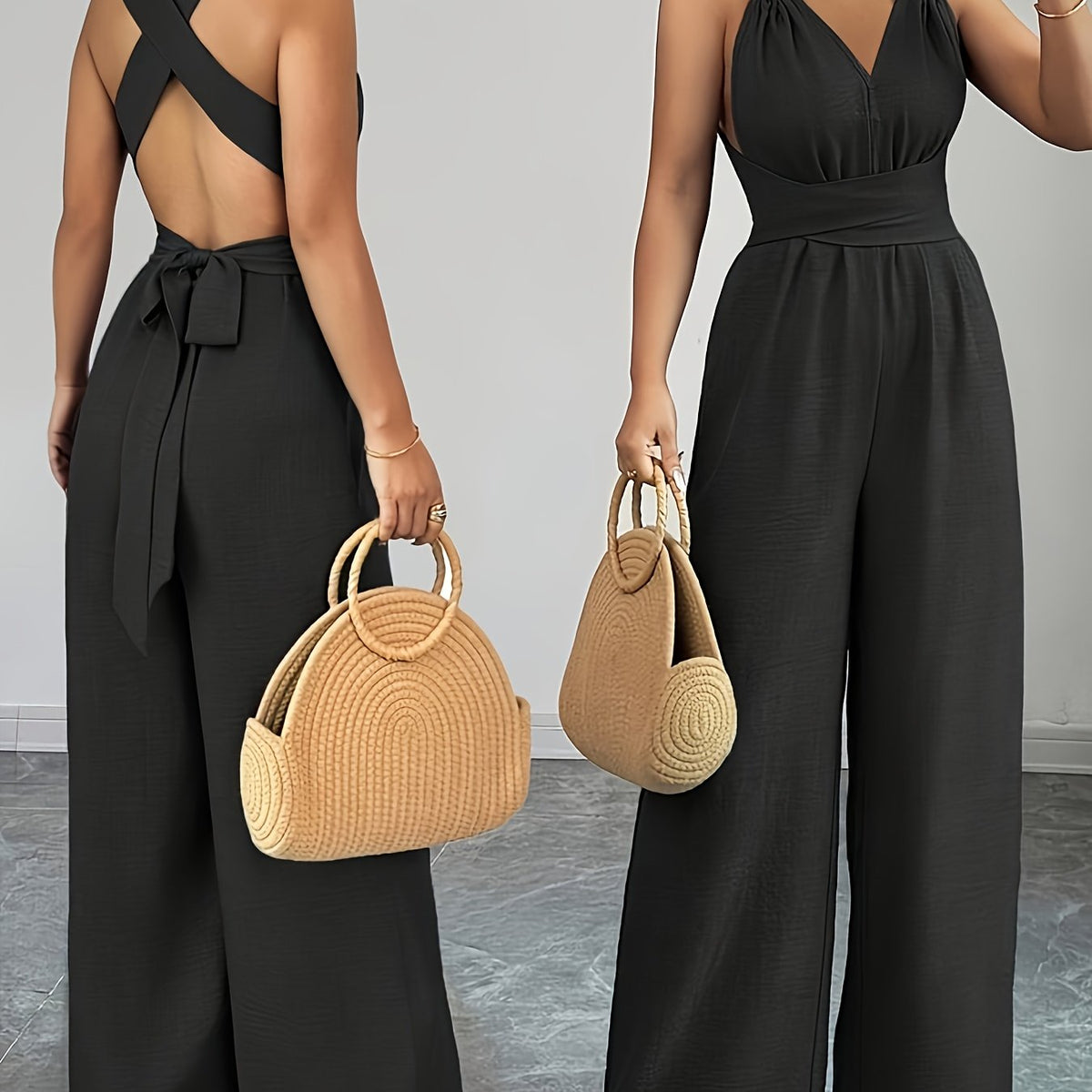 Emily | Elegant jumpsuit i hør og bomuld