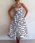 Sablewyn | Coastal Sketch Midi-kjole